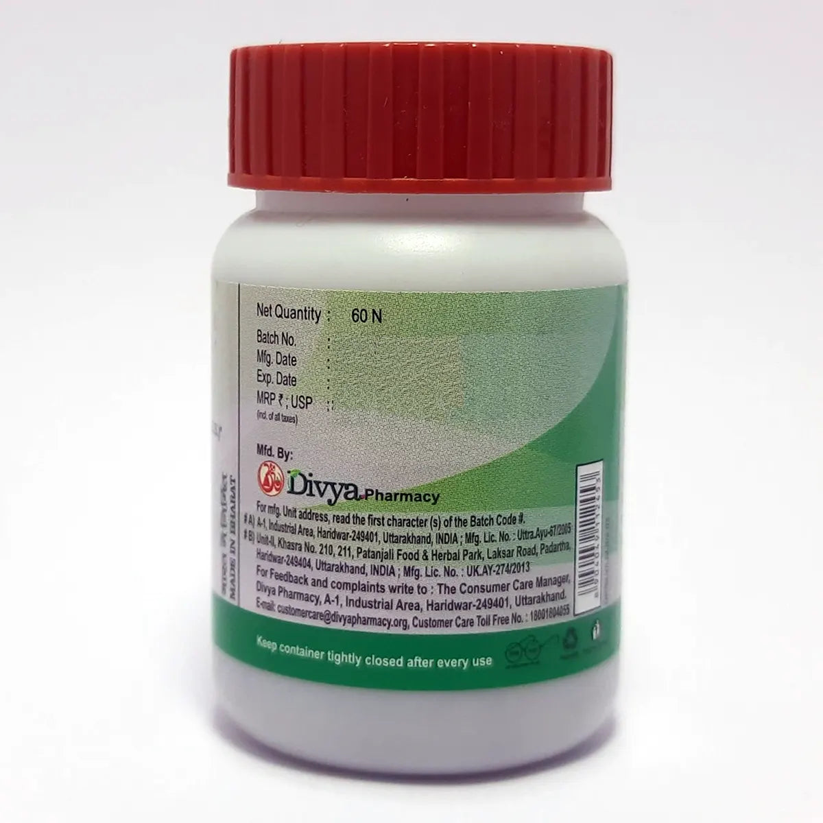 Divya Shirahshooladi Vajra Ras 60 Tab (33 gram)