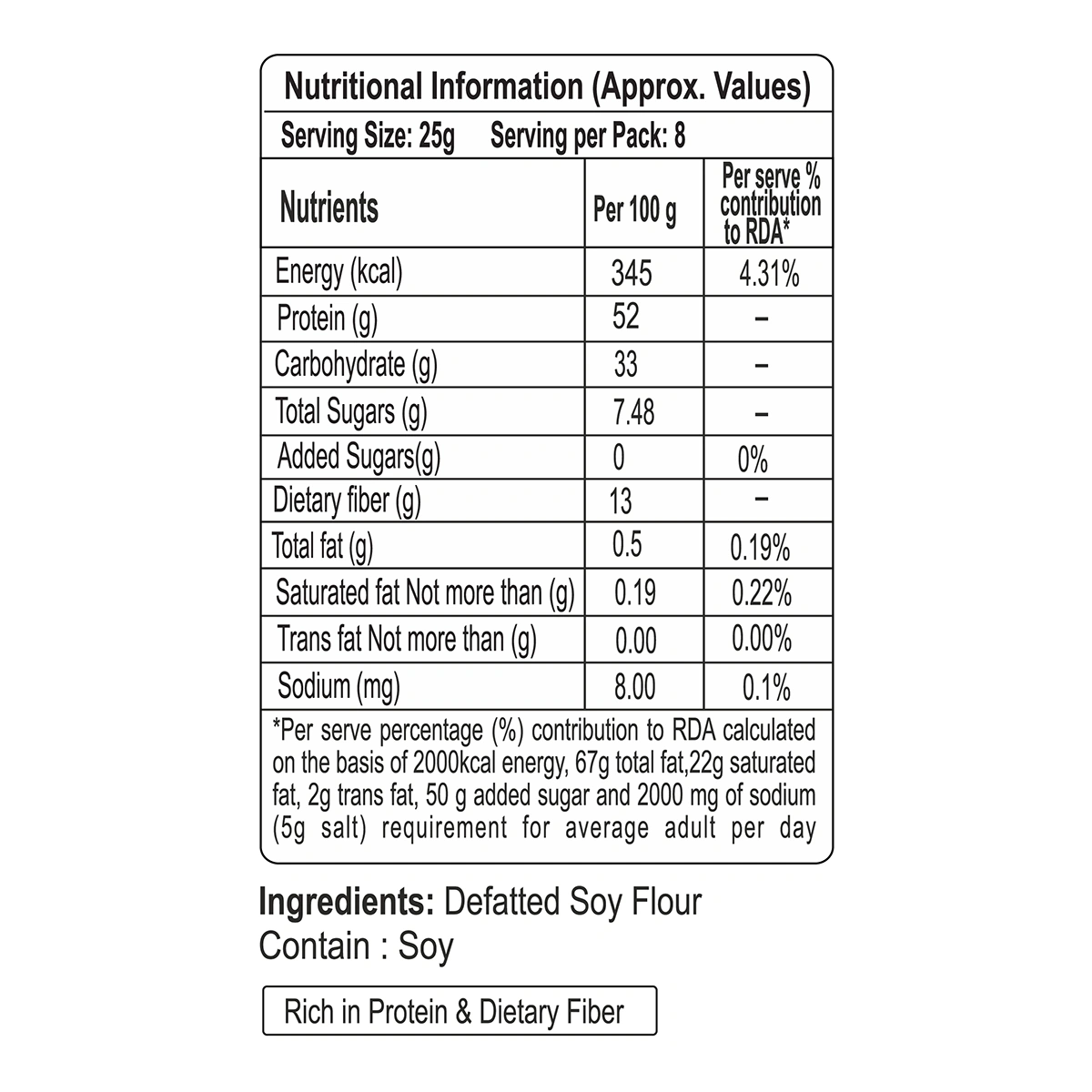 Patanjali Soya Nutri Chunks 180 + 20 G