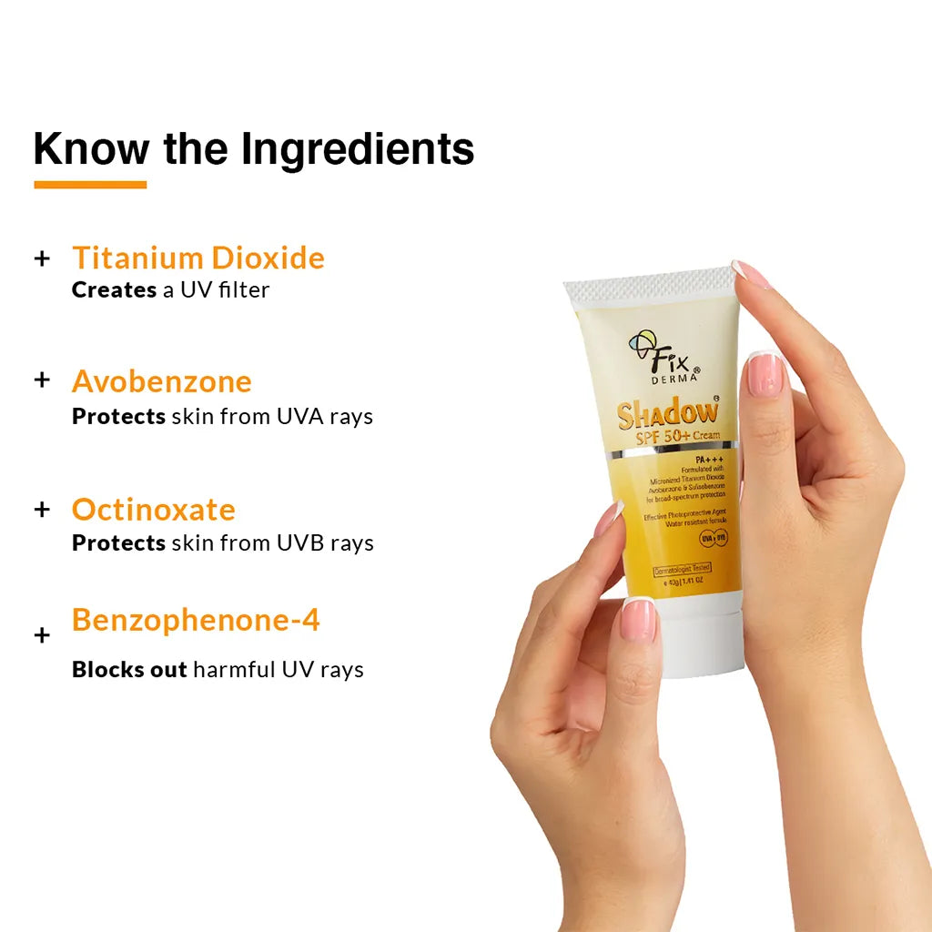 Shadow Sunscreen SPF 50 + Cream 40g Pack of 2 40gx2