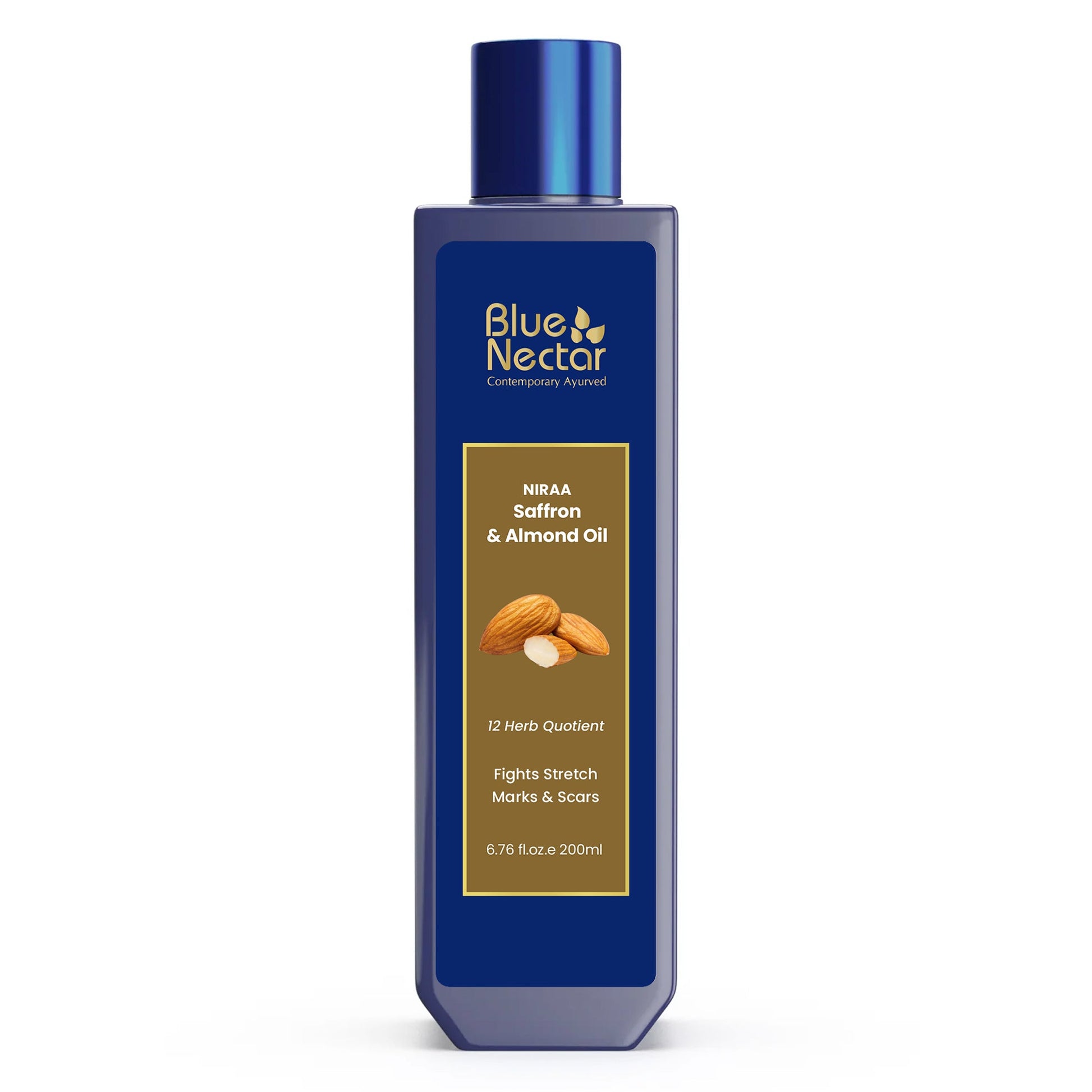 Saffron & Almond Body Stretch Mark Oil for Pregnancy (12 herbs) 200ml