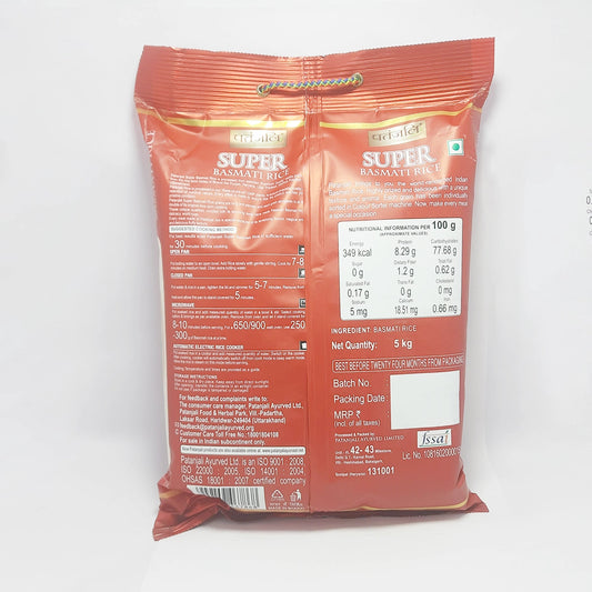 Patanjali Super Basmati Rice 5000g
