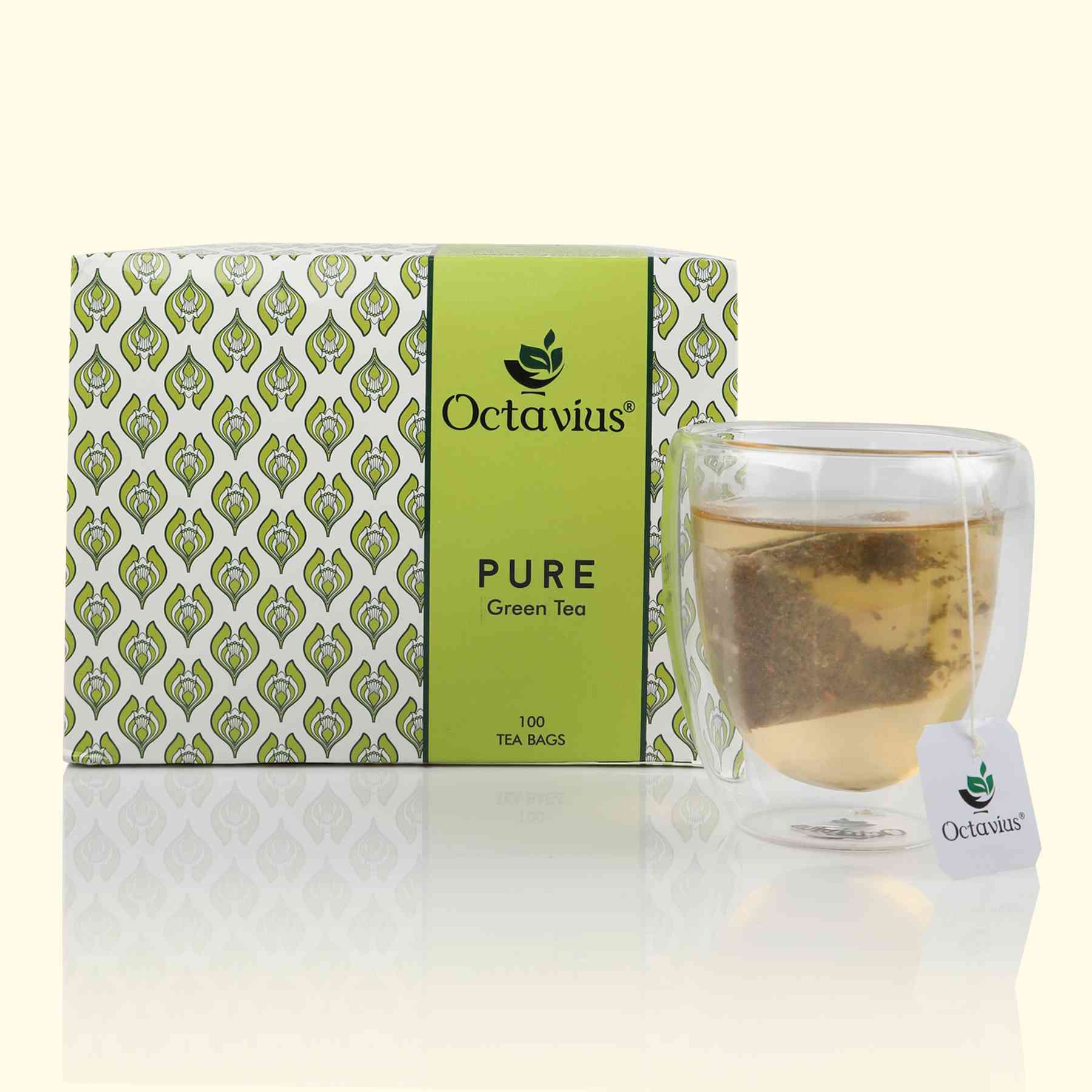 Pure Green Tea - 100 Unenveloped  Teabags (2gm Each) 2g