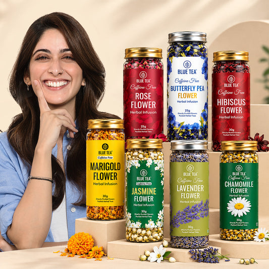 【Blue Tea】 Flower Herbal Tea  - Pack Of 7｜フラワー ハーバルティー パックオブ7｜Pack of 7