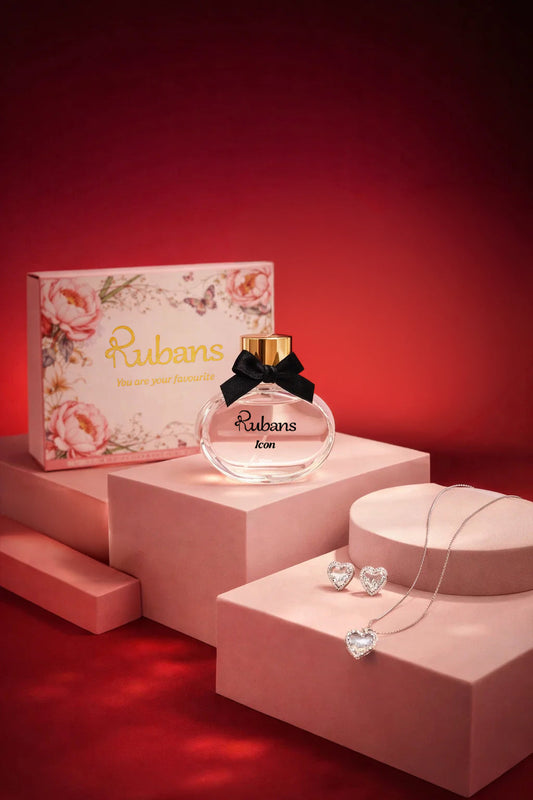Glittering Hearts Pendant Set & Perfume Gift Box フリーサイズ