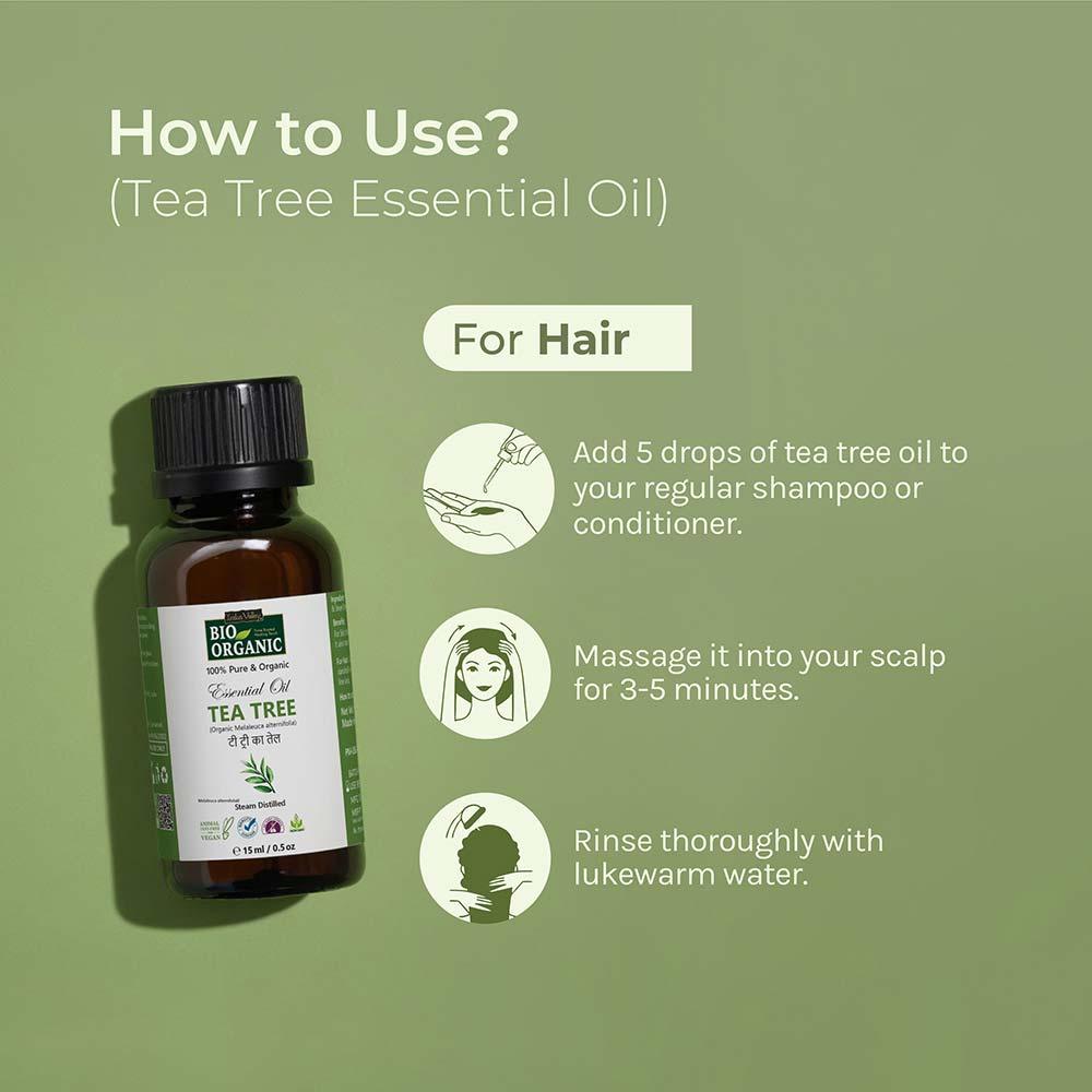 Pure & Organic Tea Tree Essential Oil - 15ml 15ml