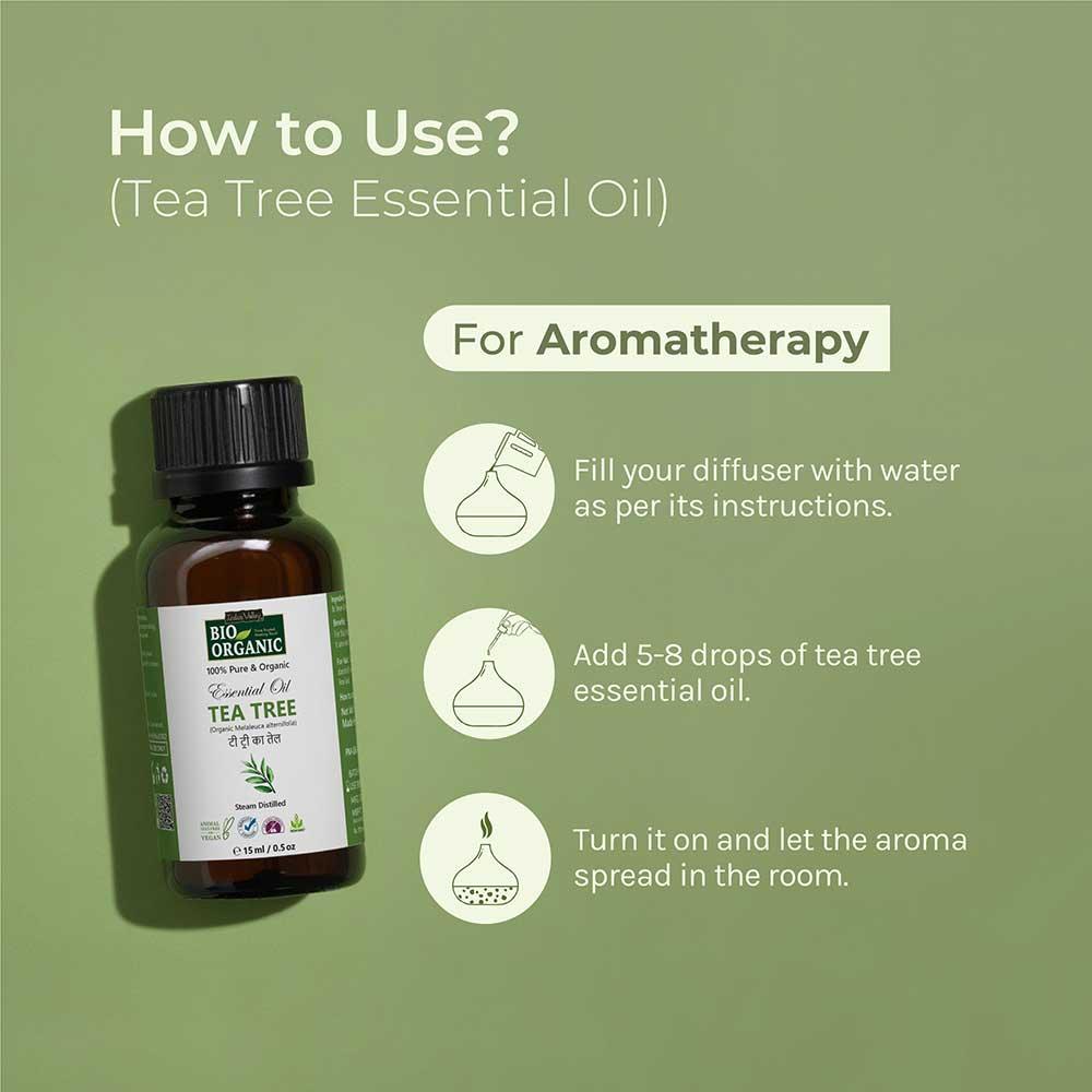 Pure & Organic Tea Tree Essential Oil - 15ml 15ml