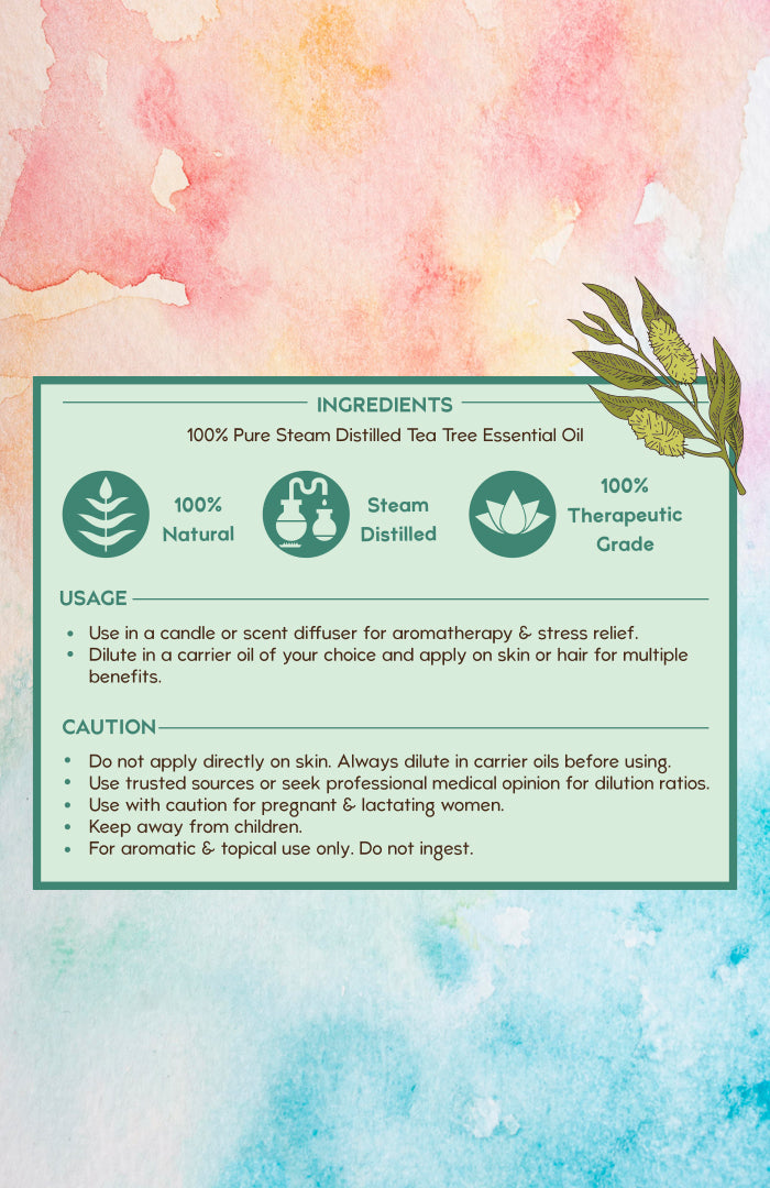 Pure Tea Tree Essential Oil 15ml