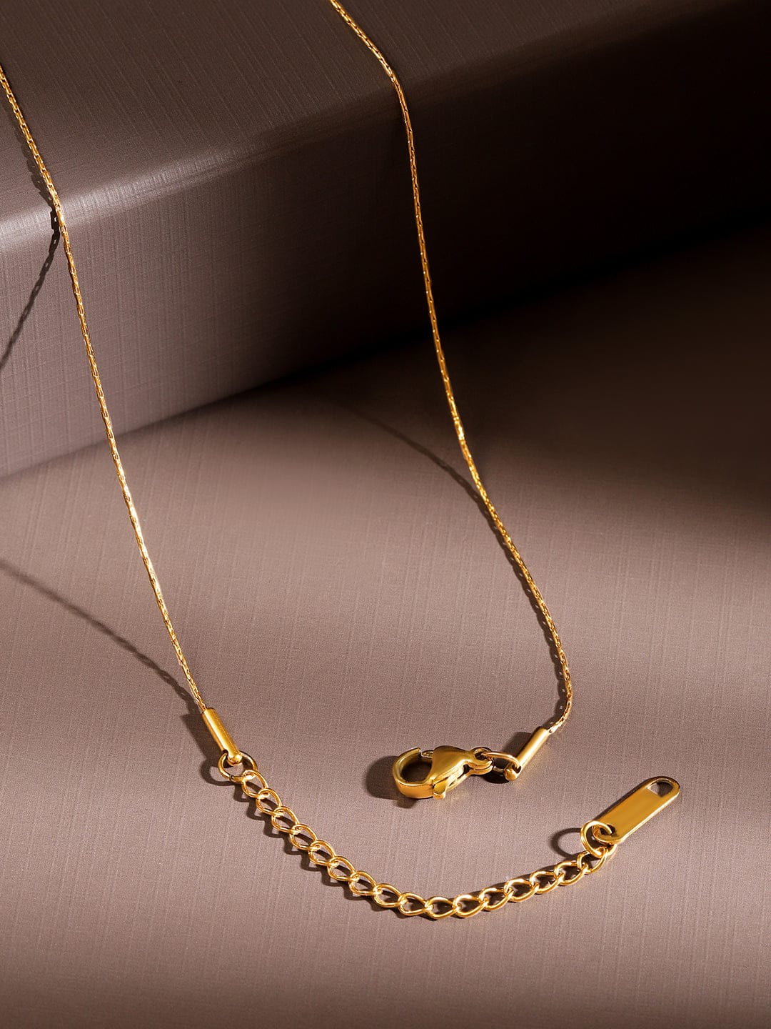 Tender Heart & Pearl Charm Necklace Chain Gold