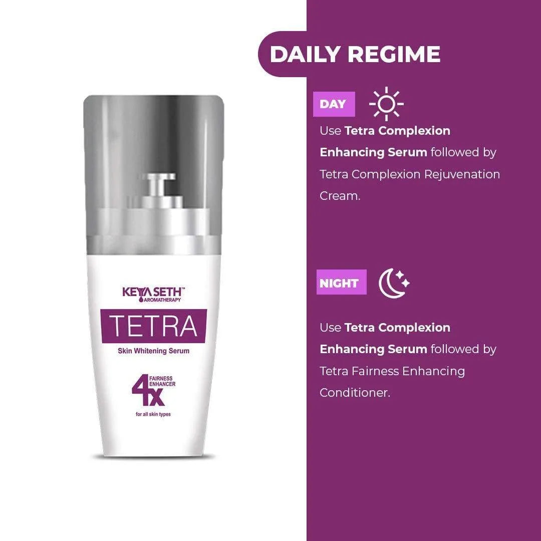 Tetra 4X Skin Whitening Combo kit for Radiant Glow & Luminous Complexion, Age Spots & Melasma 75ml