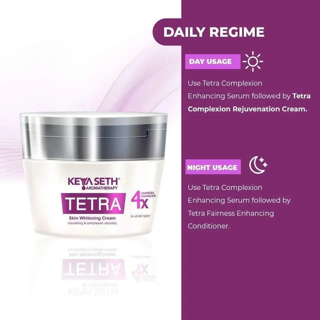 Tetra 4X Skin Whitening Combo kit for Radiant Glow & Luminous Complexion, Age Spots & Melasma 75ml