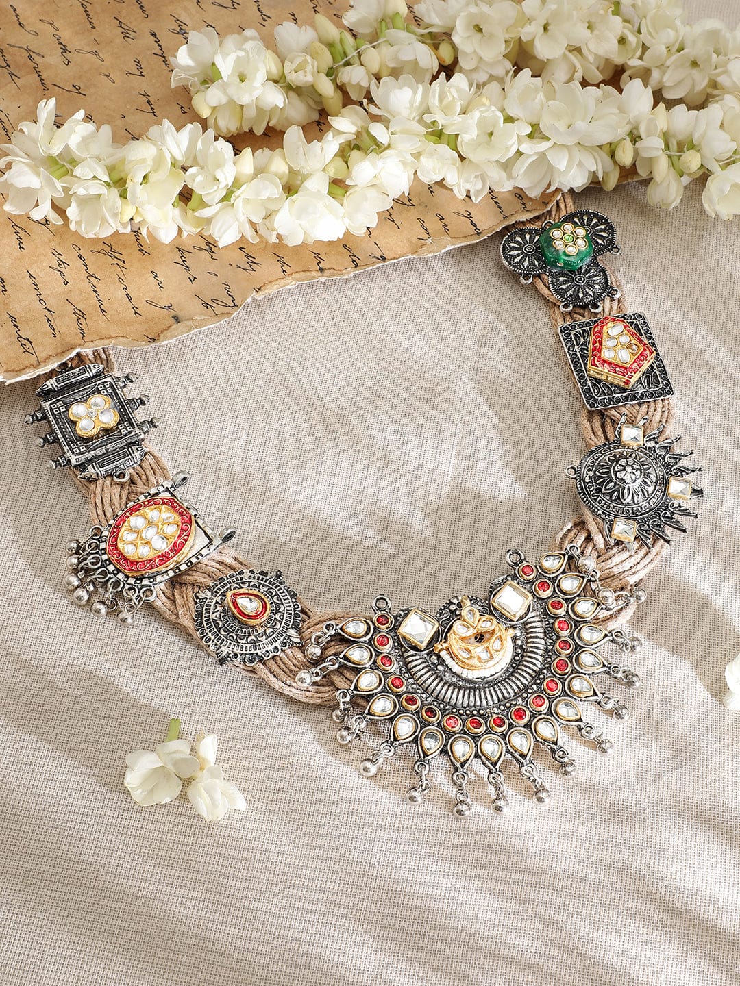 Tibal s Oxidised Statement Necklace フリーサイズ
