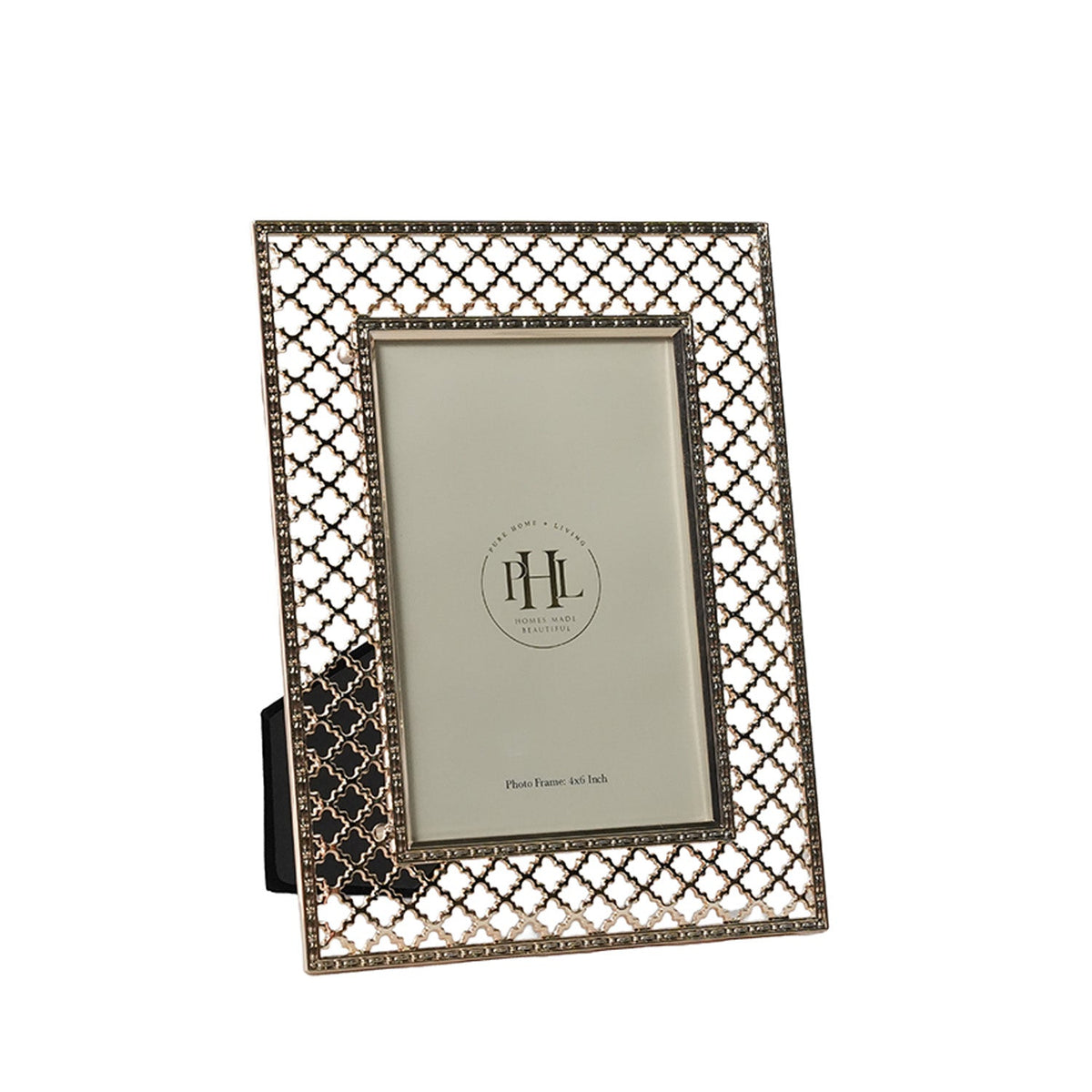 【Pure Home + Living】 Rose Gold Trellis Design Photo Frame｜ローズゴールド トレリスデザイン フォトフレーム｜10×15cm