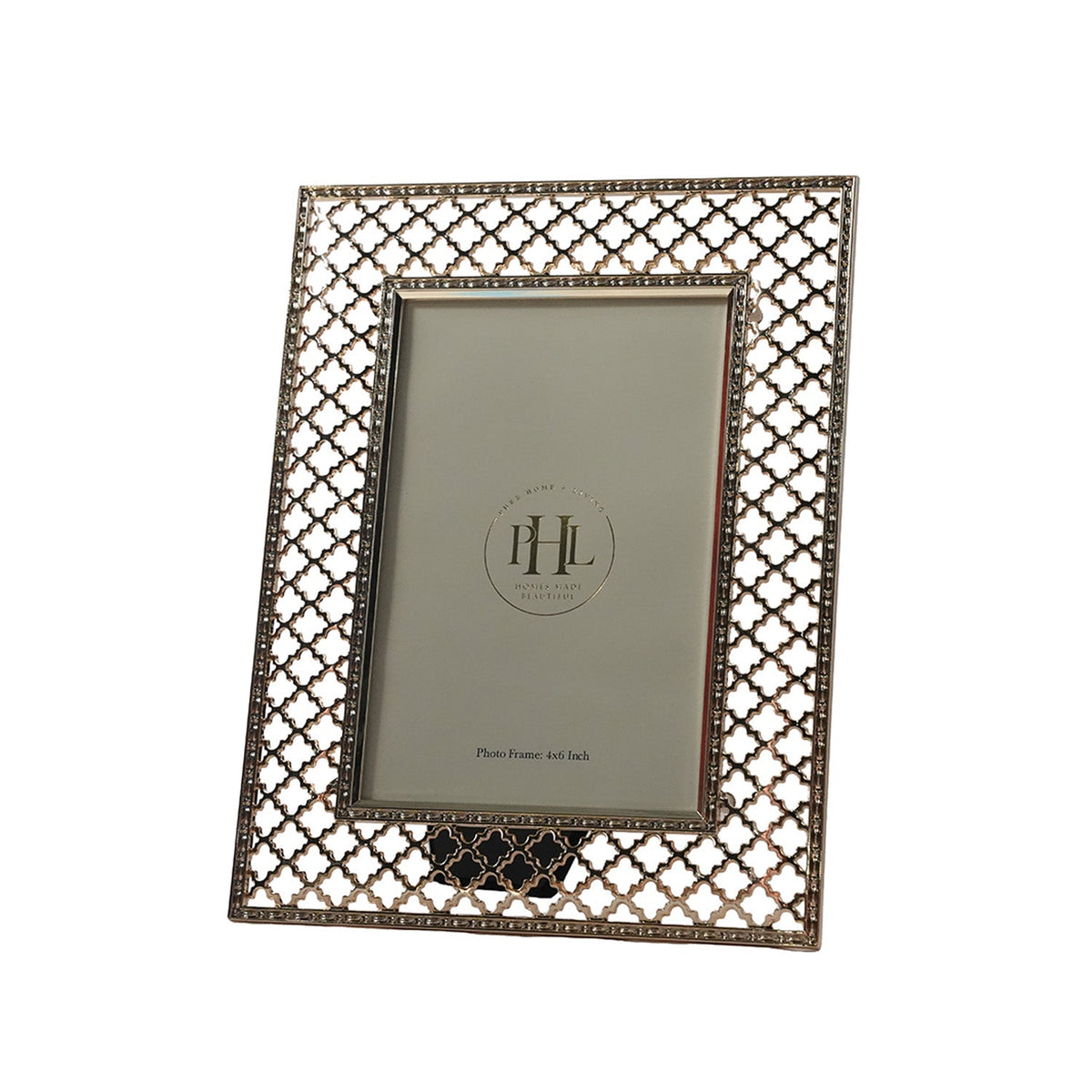 【Pure Home + Living】 Rose Gold Trellis Design Photo Frame｜ローズゴールド トレリスデザイン フォトフレーム｜10×15cm