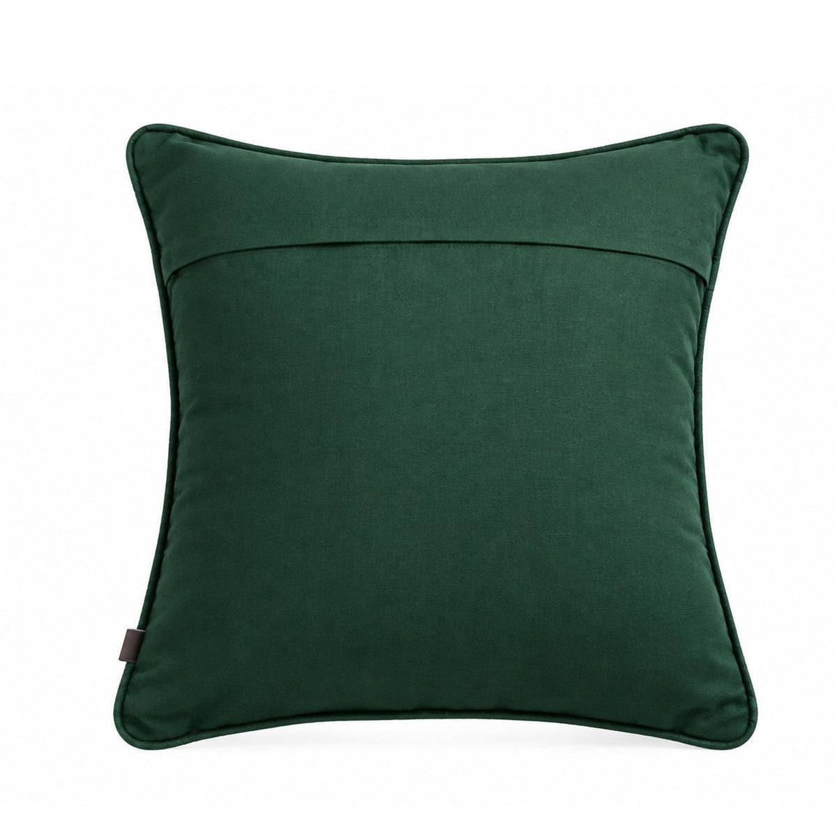 【Pure Home + Living】 Green Ari Embroidered Cushion Cover｜グリーン アリ刺繍 クッションカバー｜45×45cm｜ベルベット（裏面コットン）