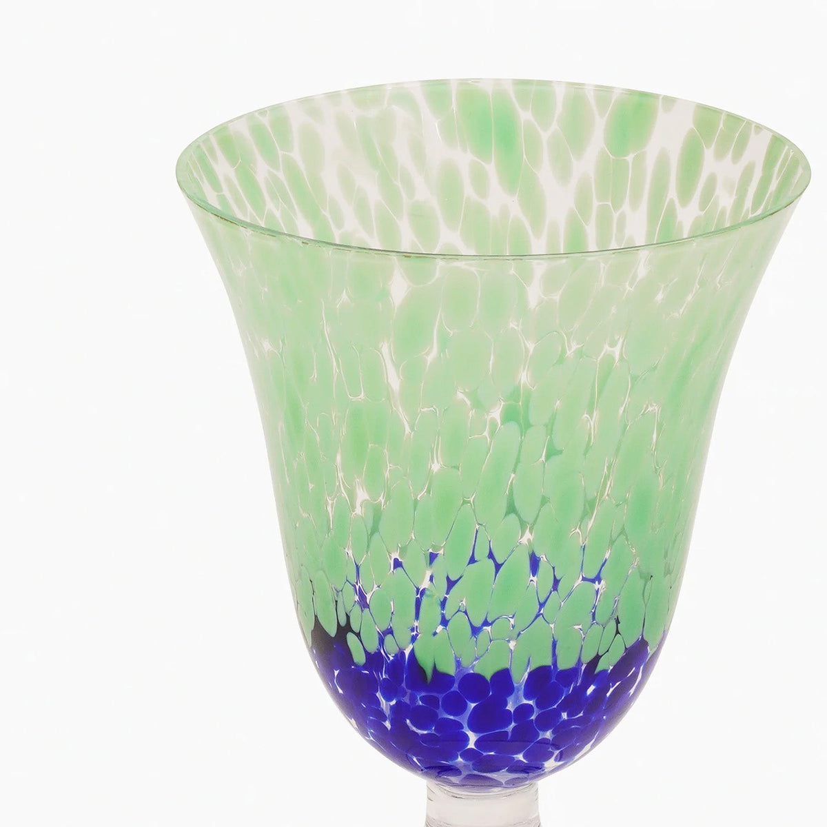 【Pure Home + Living】 Blue & Green Speckled Glass Wine Tumbler｜ブルー＆グリーン スペックル ガラス ワインタンブラー｜直径9.1×高さ13.9cm