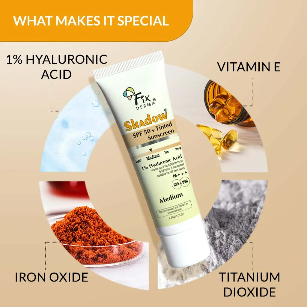 Shadow SPF 50+ Tinted Sunscreen Tan