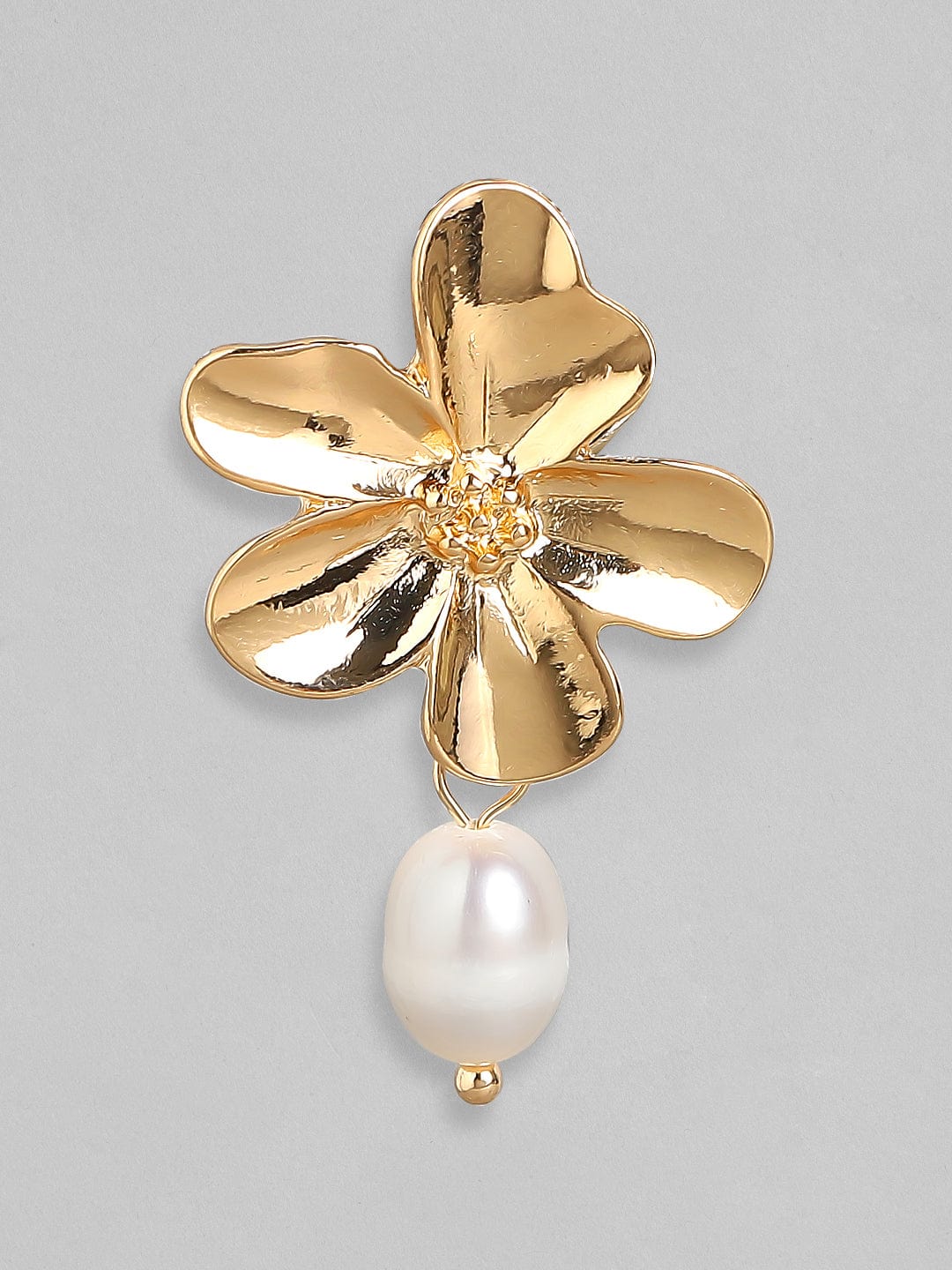 【Rubans】 Gold-Toned  White Set Of 2 Drop Earrings｜ゴールドトーン ホワイト ドロップイヤリング 2組セット