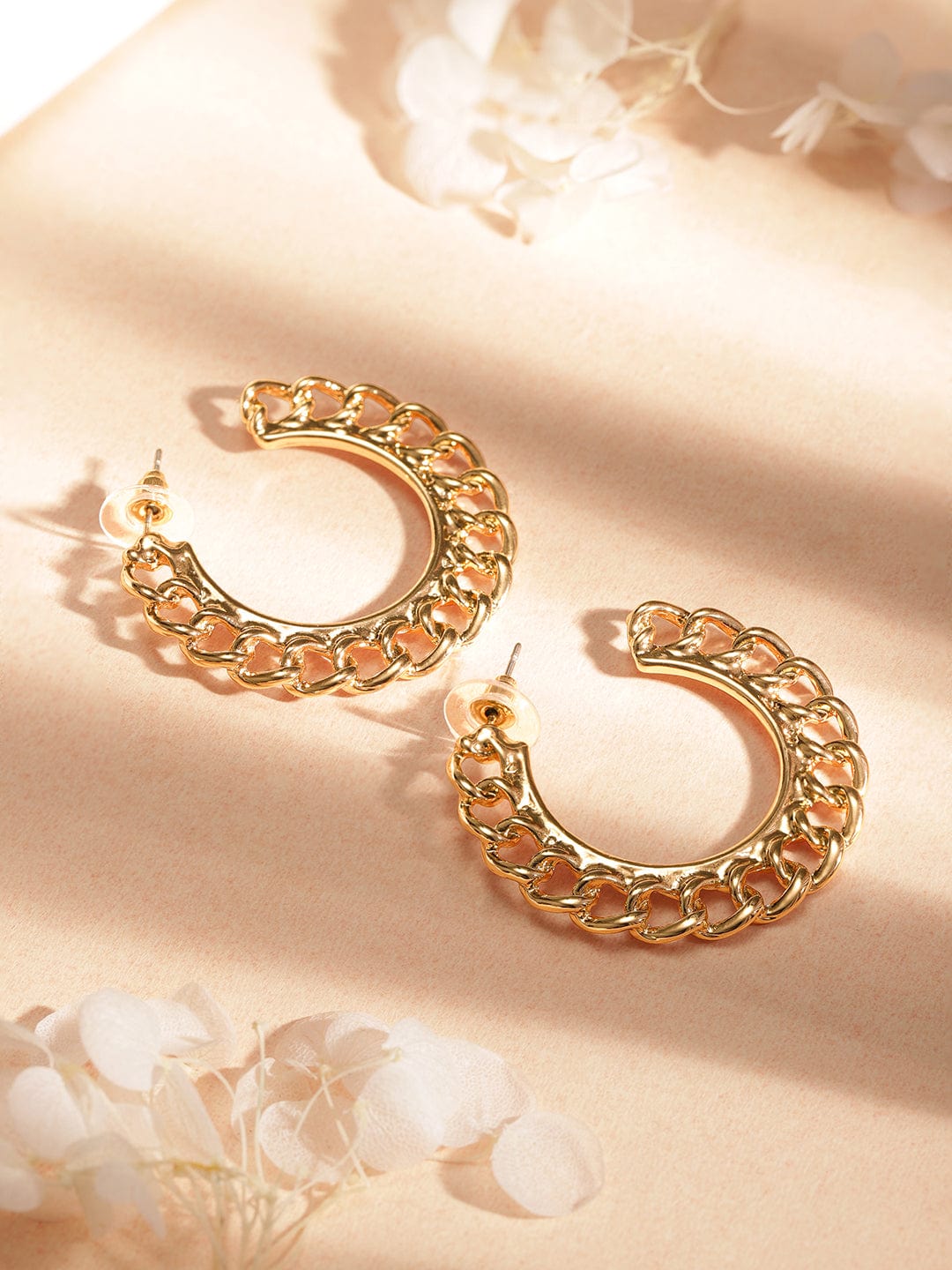 【Rubans】 Set of 2 Gold-Plated Contemporary Earrings｜ゴールドメッキ コンテンポラリー イヤリング 2組セット
