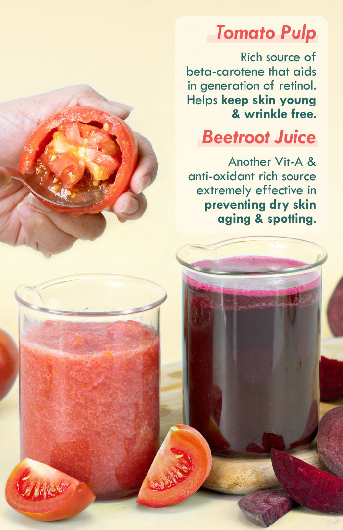 Fresh Beetroot Tomato Vit-A Gel Face Pack 80g × 2個