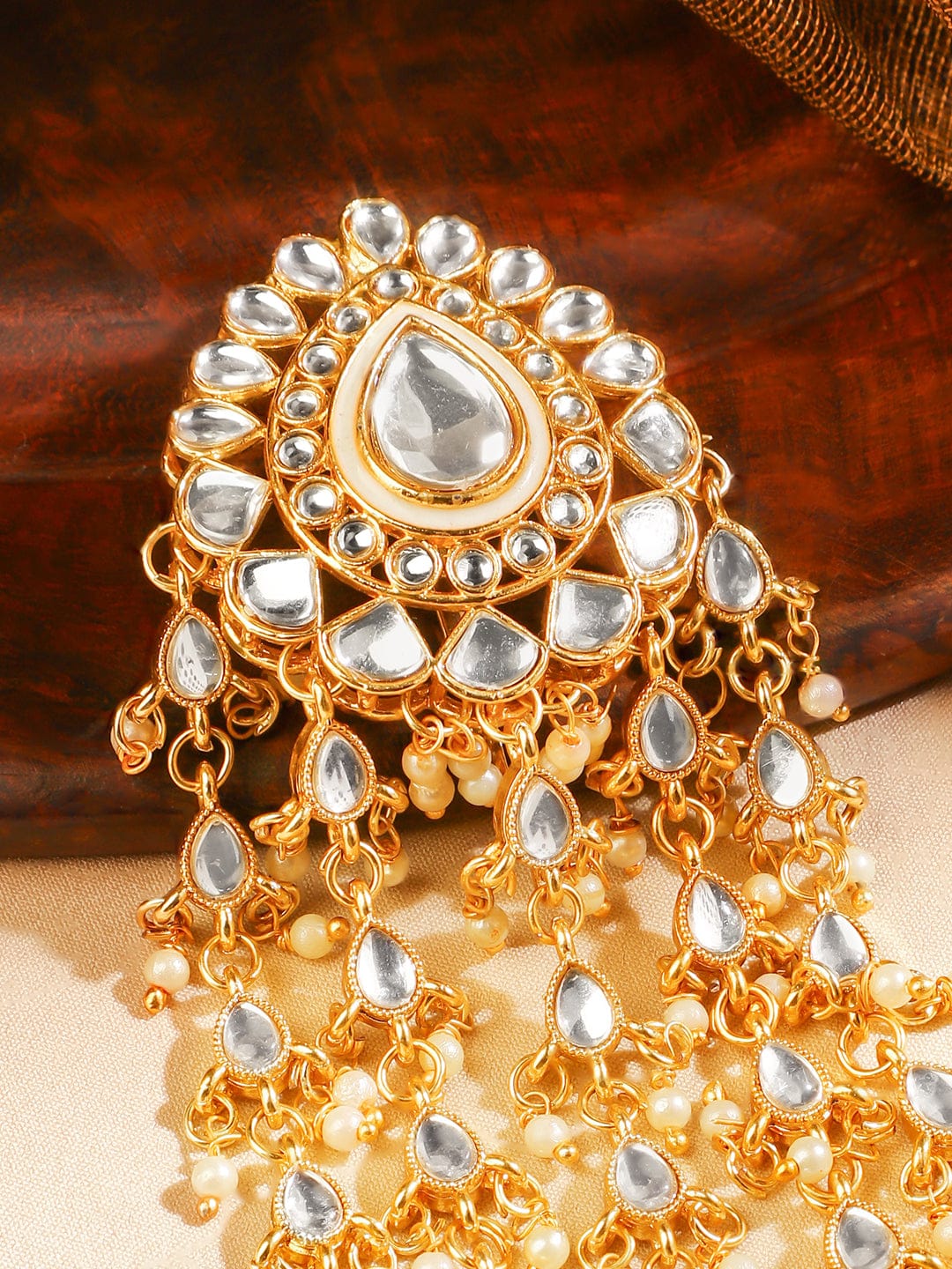 Tradition Touch Kundan Hair Brooch フリーサイズ
