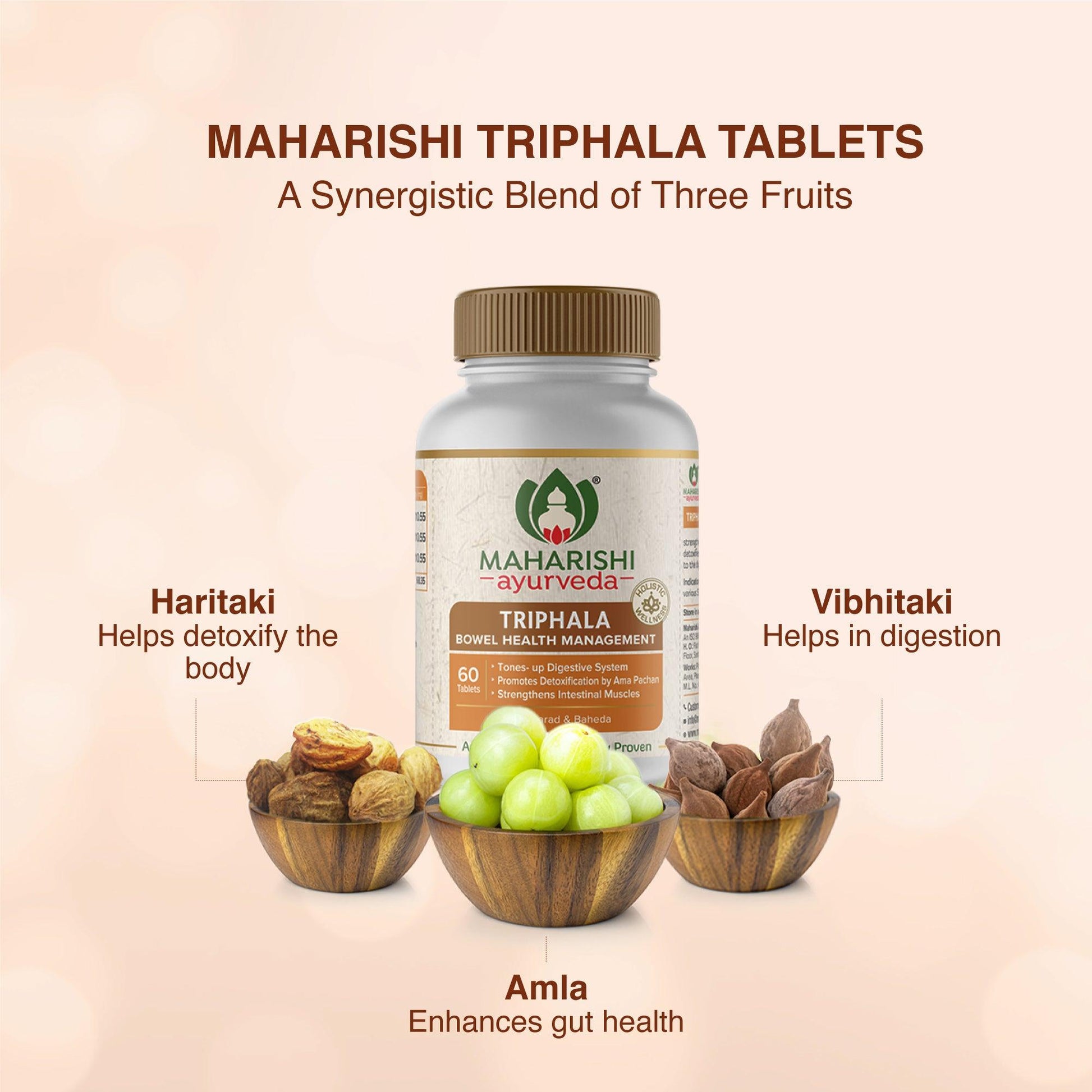 Maharishi Ayurveda Triphala Tablets – Digestive Detox & Gut Health Support
