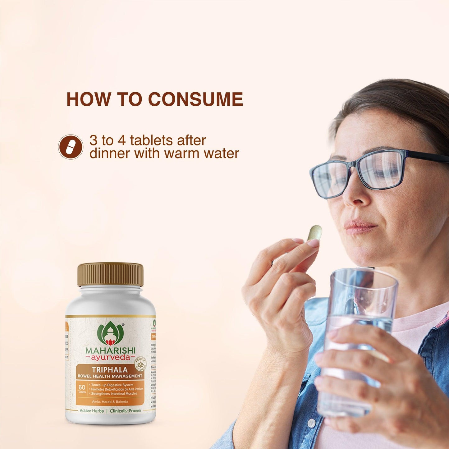Maharishi Ayurveda Triphala Tablets – Digestive Detox & Gut Health Support