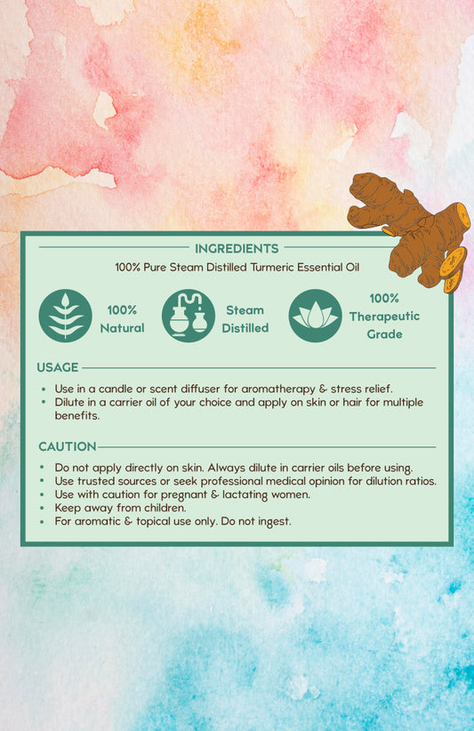 Pure Turmeric Essential Oil 15ml