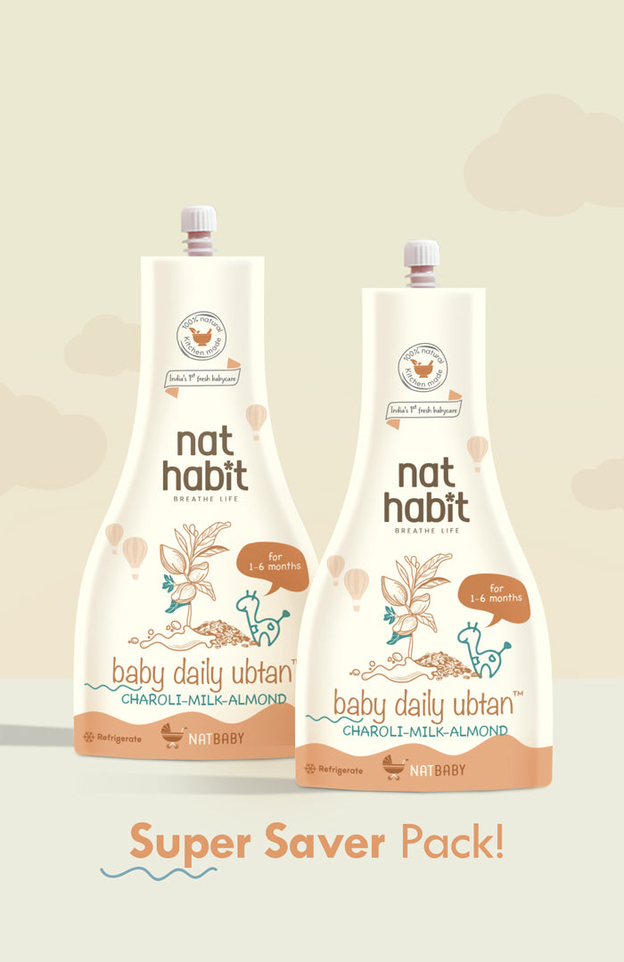 Fresh Baby Daily Ubtan - Charoli Milk Almond 80g x 2パック