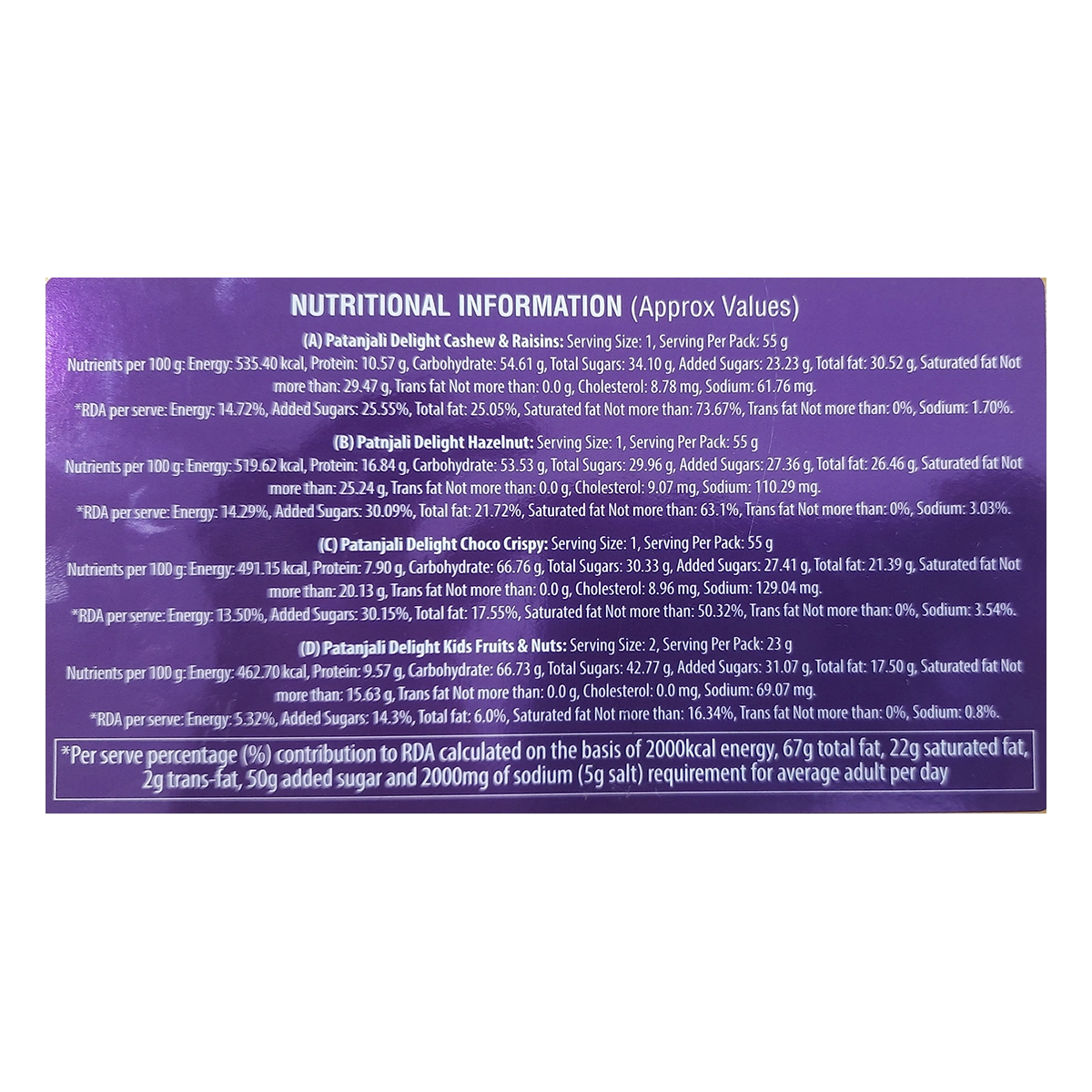 Patanjali Utsav Chocolate-4 Nos