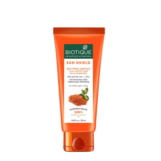 Sun Shield Pink Lentils 3-in-1 Matte Look Daily Sunblock Spf 40 UVB