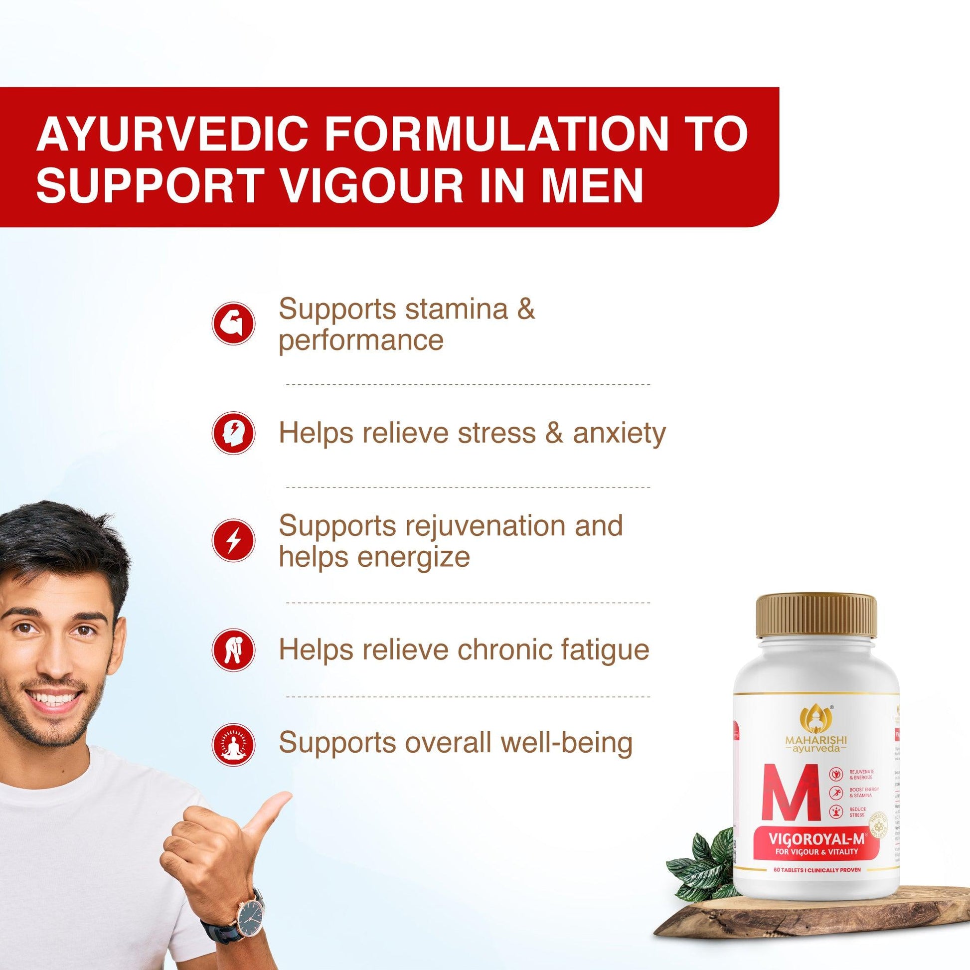 Maharishi Ayurveda Vigoroyal-M – Boost Stamina, Strength & Vitality
