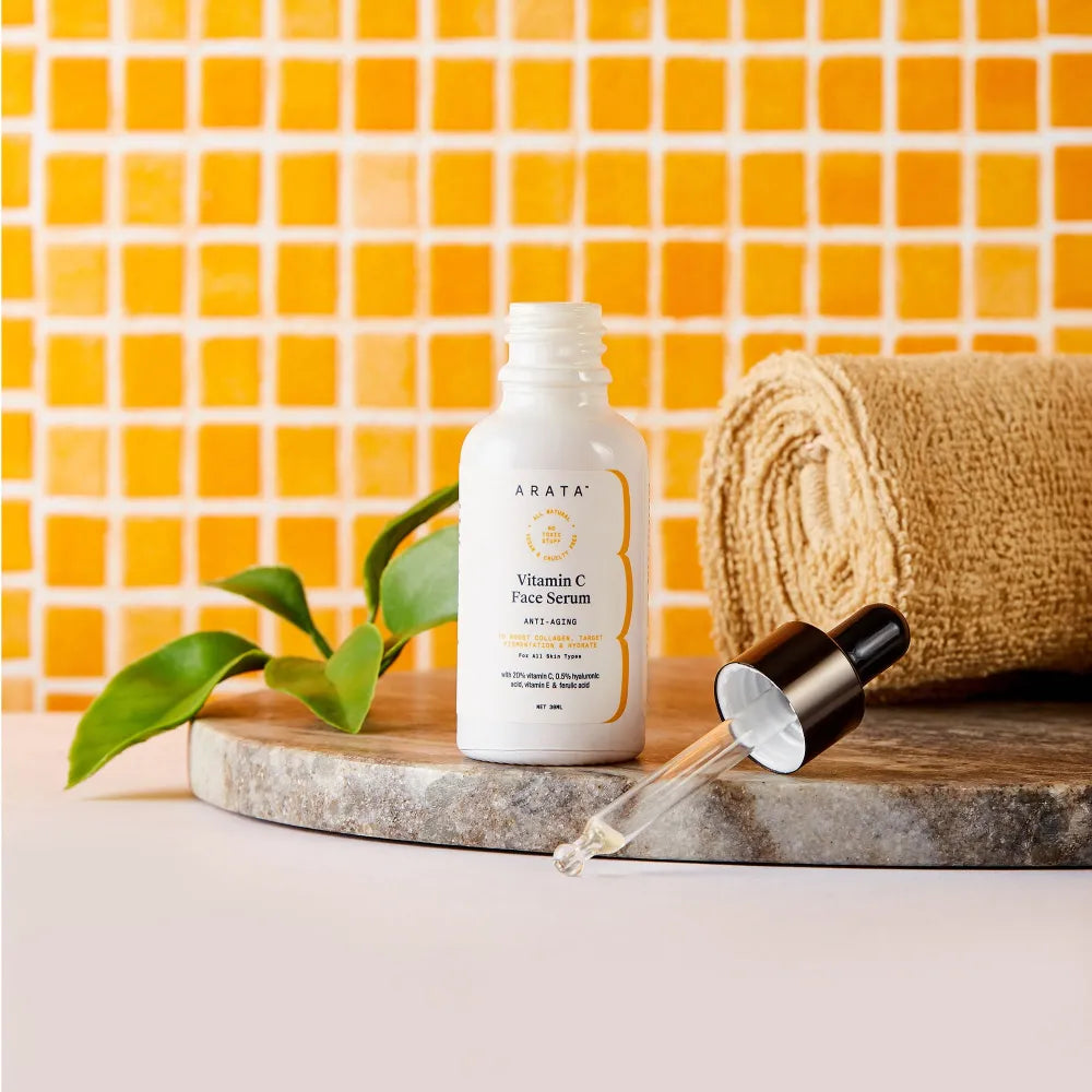 【Arata】 Vitamin C Face Serum - 30 ml｜ビタミンC フェイスセラム｜30 ml