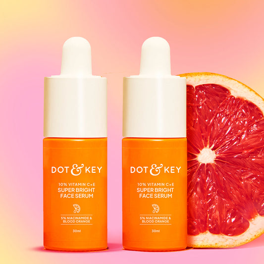 【Dot & Key】 10% Vitamin C + E Face Serum, Pack of 2｜10% ビタミンC ＋ E フェイスセラム 2本セット｜60ml