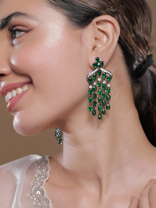 Statement Spark Green Stone Dangler フリーサイズ