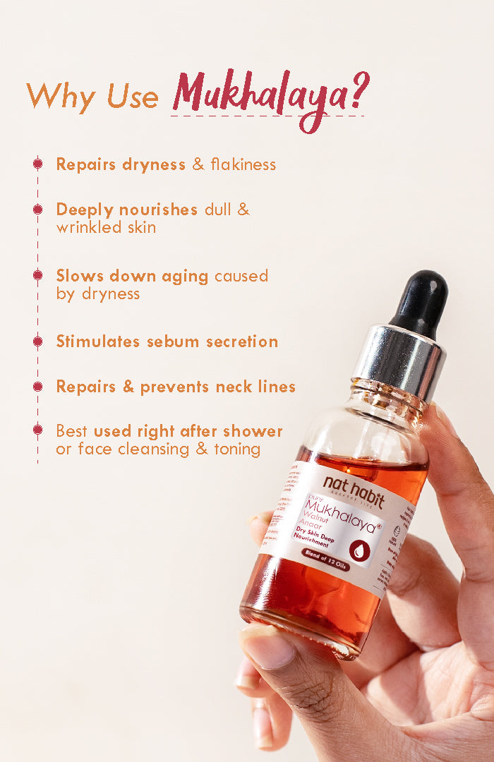 Pure Walnut Anaar Mukhalaya Face Oil 15ml