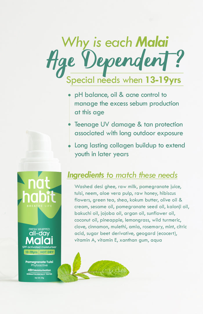 48HR Malai Moisturiser - 13-19Yrs - Hot Dry Weather 30g