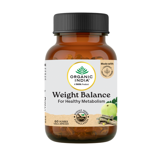 【Organic India】 Weight Balance Capsules｜ウェイトバランス カプセル｜60 Capsules