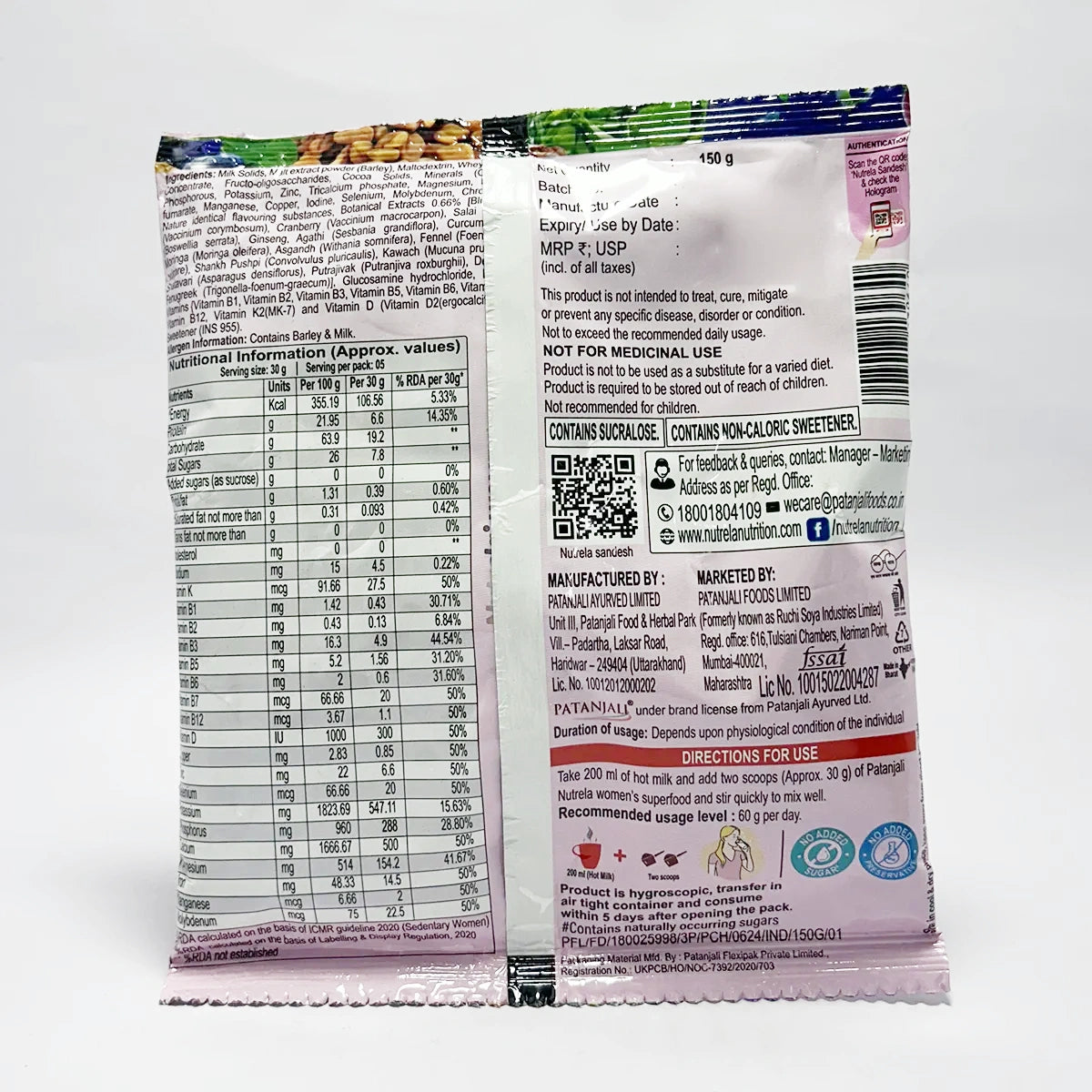 Nutrela Women's Superfood Print Laminate