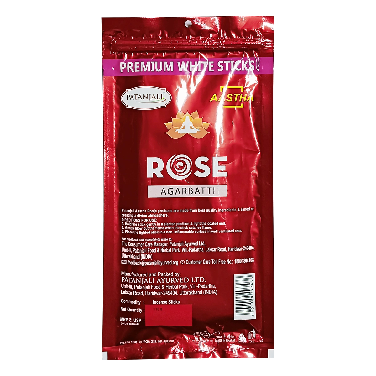 Aastha Agarbatti W Stick Rose- New