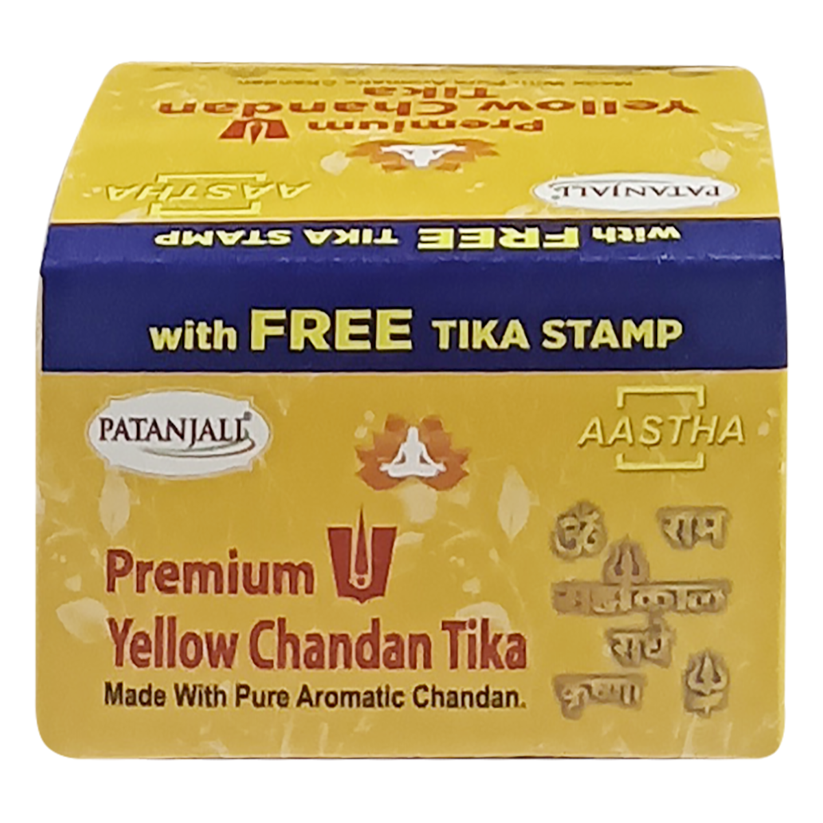 Aastha Yellow Chandan Geela Tika