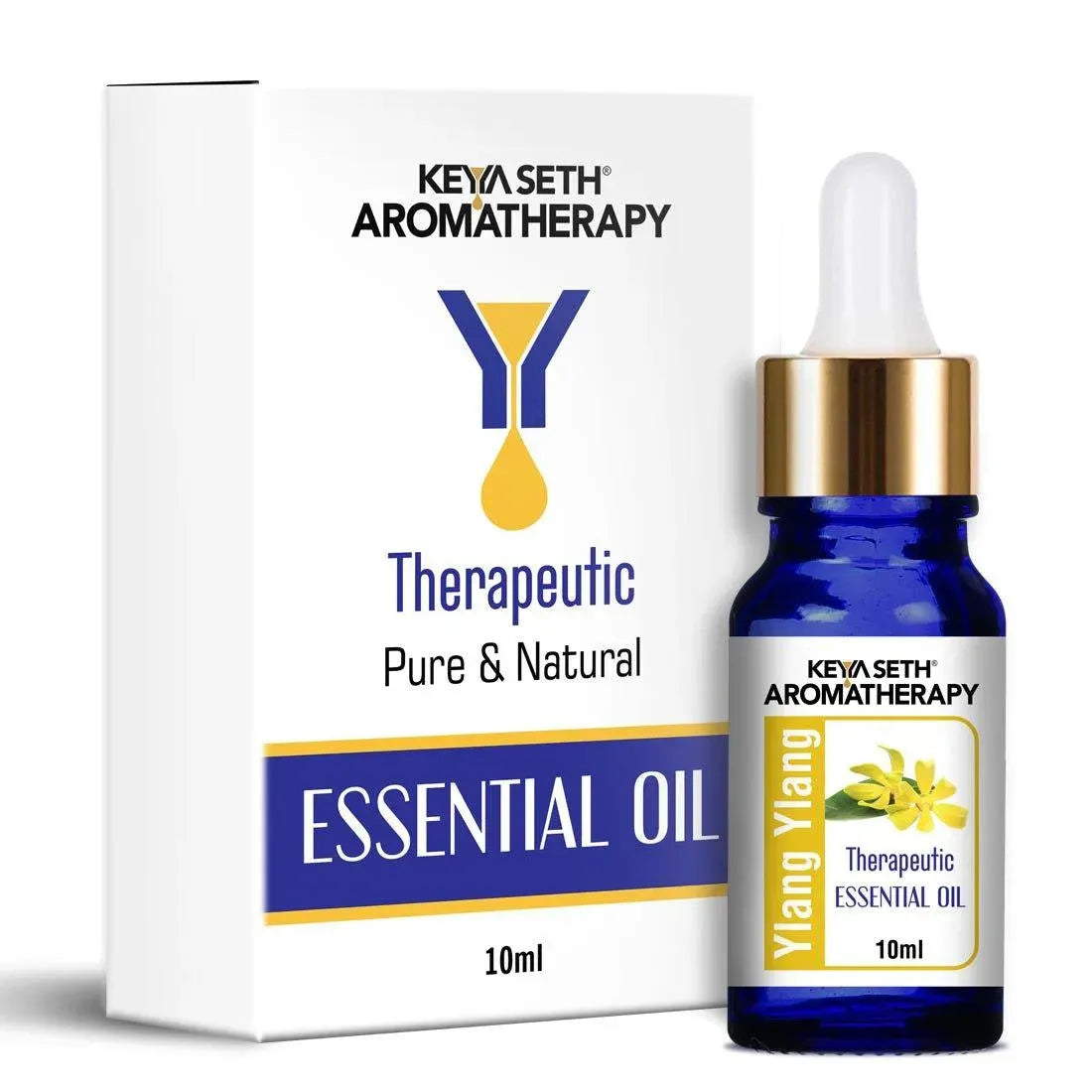 Ylang Ylang Essential Oil, Therapeutic Pure & Natural, Romantic, Relaxing, Antidepressant, Skin & Hair Tonic,10ml 10ml